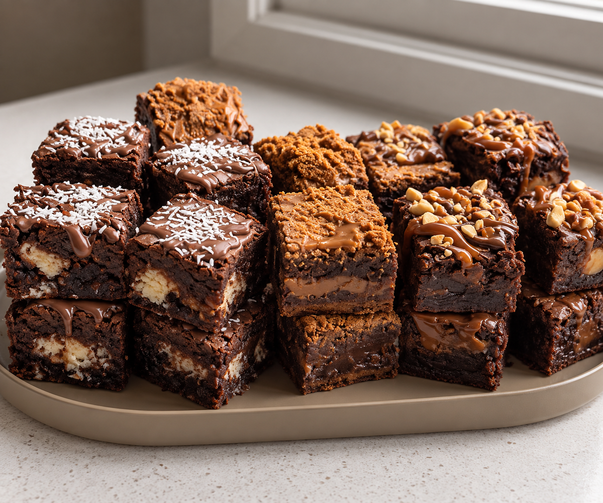 Personlig brownie- hvit pynt